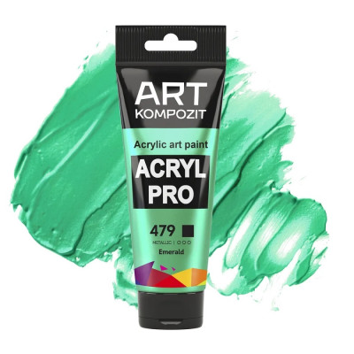 Краска акриловая ART Kompozit 479 изумруд 0,075 л туба