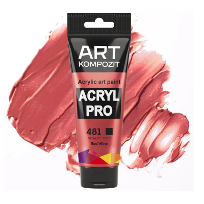 Краска акриловая ART Kompozit 481 вино красное 0,075 л туба