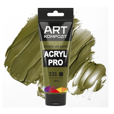 Краска акриловая ART Kompozit 331 оливковый 0,075 л туба