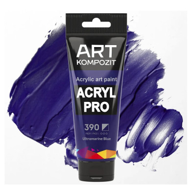 Краска акриловая ART Kompozit 390 ультрамарин синий 0,075 л туба