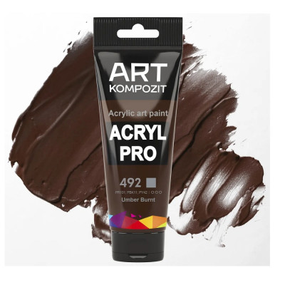 Фарба акрилова ART Kompozit 492 умбра палена 0,075 л туба