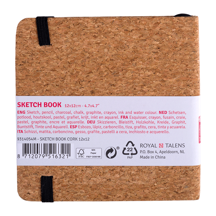 Блокнот для графики Talens Art Creation 140 г/м², 12*12 см, 80 л, Cork, Royal Talens 2