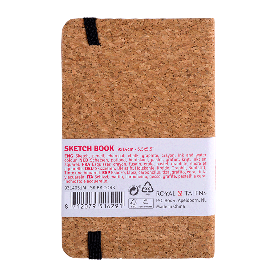 Блокнот для графики Talens Art Creation 140 г/м², 9*14 см, 80 л, Cork, Royal Talens 2