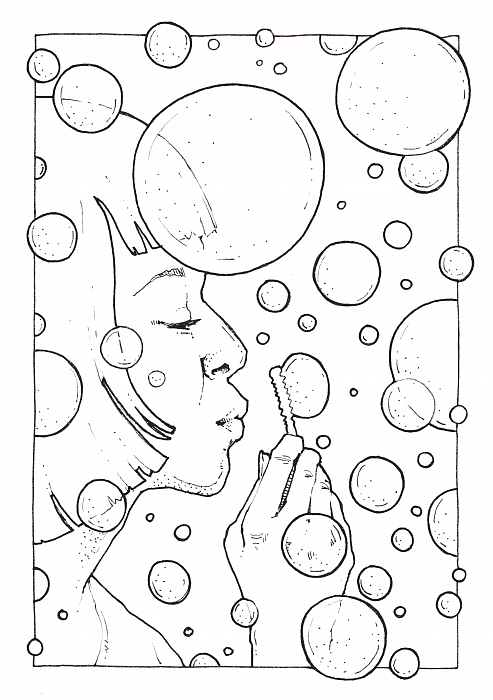 Розмальовка акварельна SKETCHMARKER А5 10 арк. "Balloons", SMCB-BALL 1