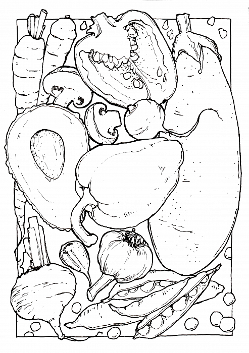 Розмальовка акварельна SKETCHMARKER А5 10 арк. "Garden", SMCB-GARD 2
