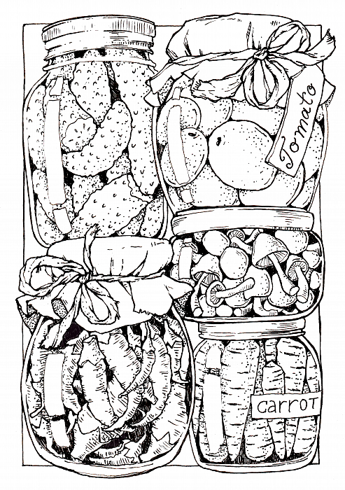 Розмальовка акварельна SKETCHMARKER А5 10 арк. "Garden", SMCB-GARD 3
