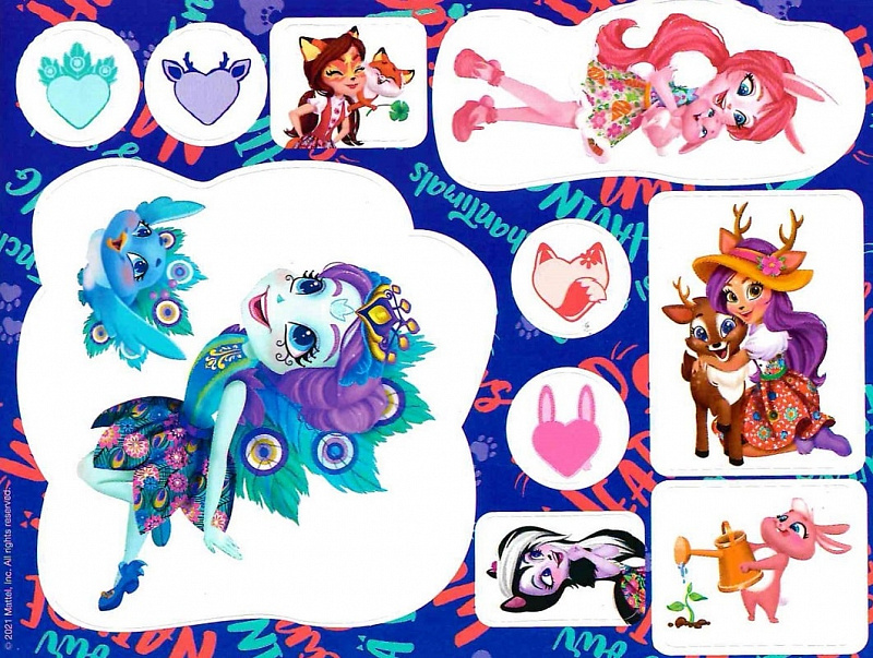 Розмальовка з наліпками "Enchantimals" (7686) 1