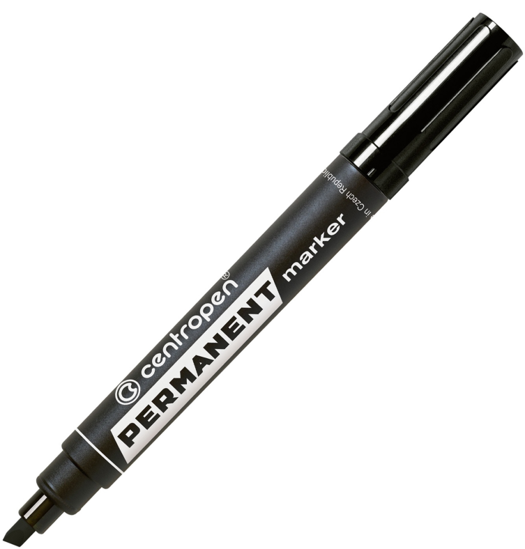 Маркер 8576 Permanent 1-4,6 мм черный, CentroPen