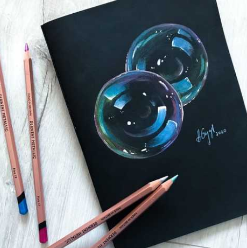 Набір олівців кольорових "Metallic pastel", 6 кол., блістер, 2305602 1