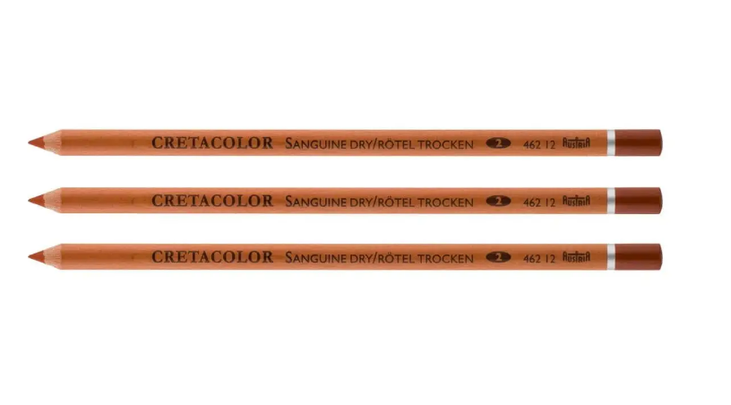 Набір олівців для рисунку Сангіна середня, 3 шт., 57446212 Cretacolor