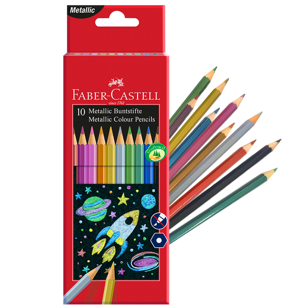 Олівці 10 кол. шестигранні, 201583 Faber-Castell