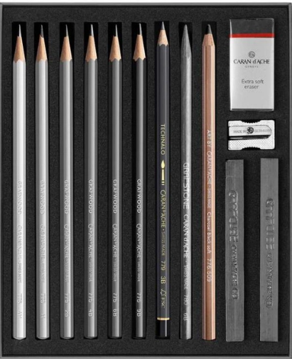 Набір Caran d`Ache Artist Sketching – 14 предметів, 776.714