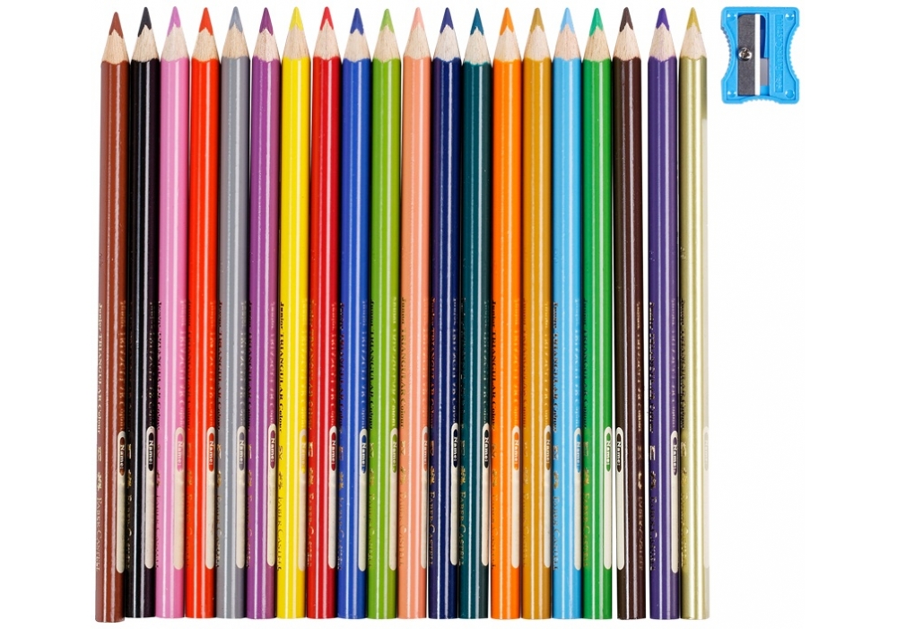 Олівці 20 кол. Jumbo Grip тригранні, 116520, Faber-Castell 1