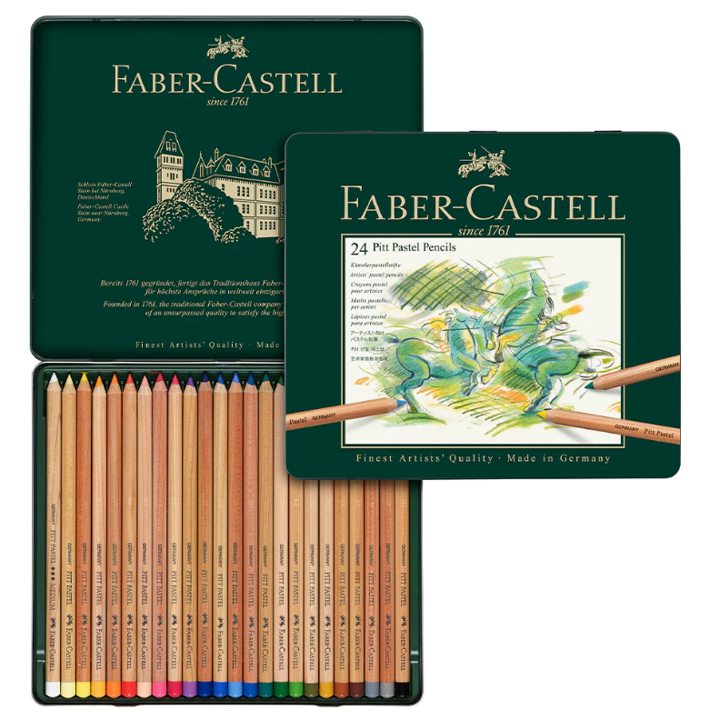Набір пастельних олівців Pitt Pastel 24 кол. в метал. коробці, 112124 Faber-Castell 2
