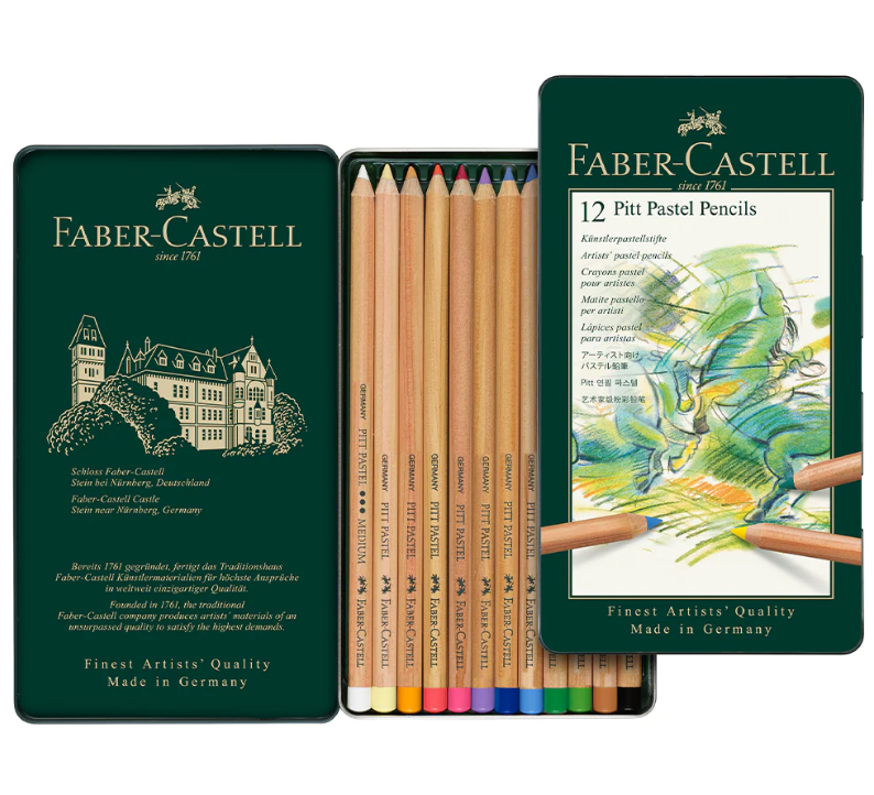Набір пастельних олівців Pitt Pastel 12 кол. в метал. коробці, 112112 Faber-Castell 1