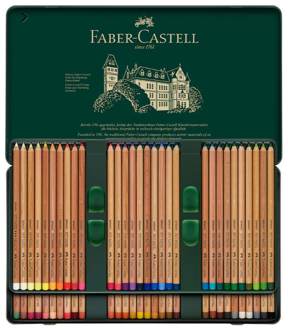 Набір пастельних олівців Pitt Pastel 60 кол. в метал. коробці, 112160 Faber-Castell