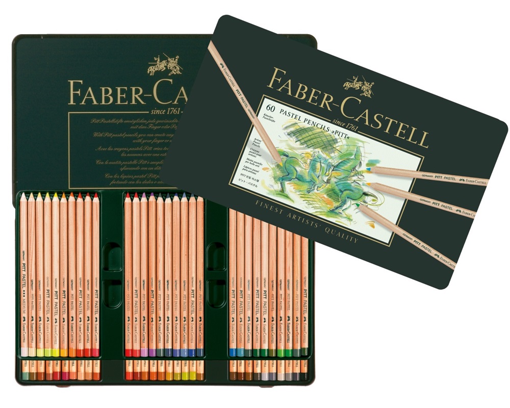 Набір пастельних олівців Pitt Pastel 60 кол. в метал. коробці, 112160 Faber-Castell 1