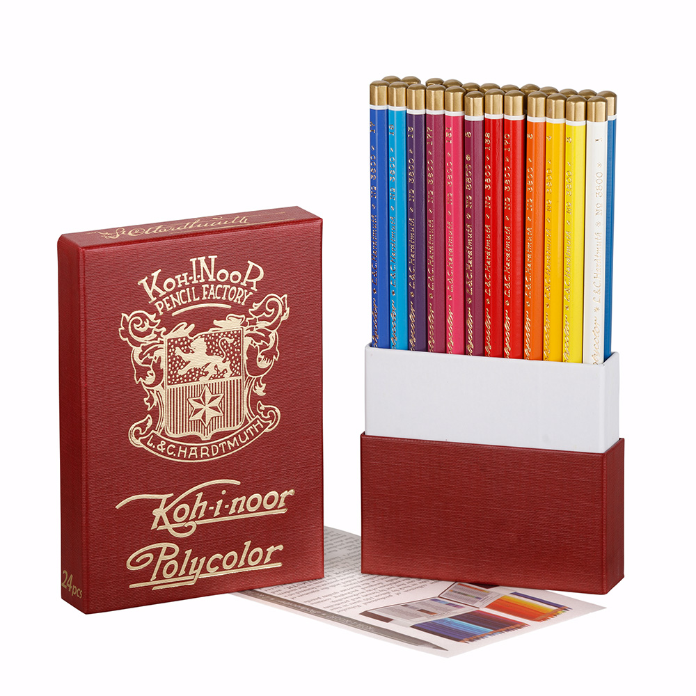 Карандаши 24 цв. Poycolor retro, художественные 3824, KIN, 34080 2
