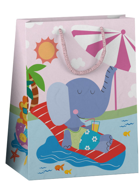 Пакет подарунковий паперовий "Kids Animals" M 17,5*9,8*22,9 см, BG-06683-M