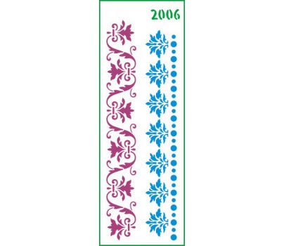 Трафарет декоративний 11*32 см №2006 Орнаменти-бордюри Art, 8651