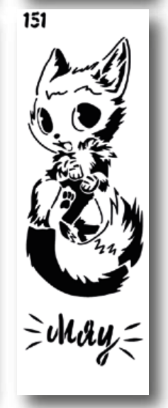 Трафарет декоративный 11*32 см №151 Mickey Art