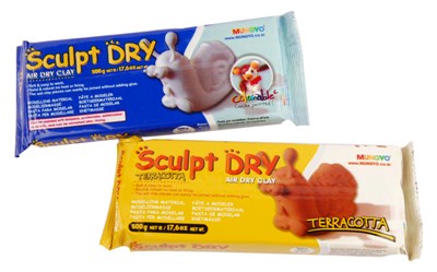 Маса для моделювання 500 г самозастигаюча ``Sculpt Dry`` (MW500), теракотова, TT6199 MUNGYO 1