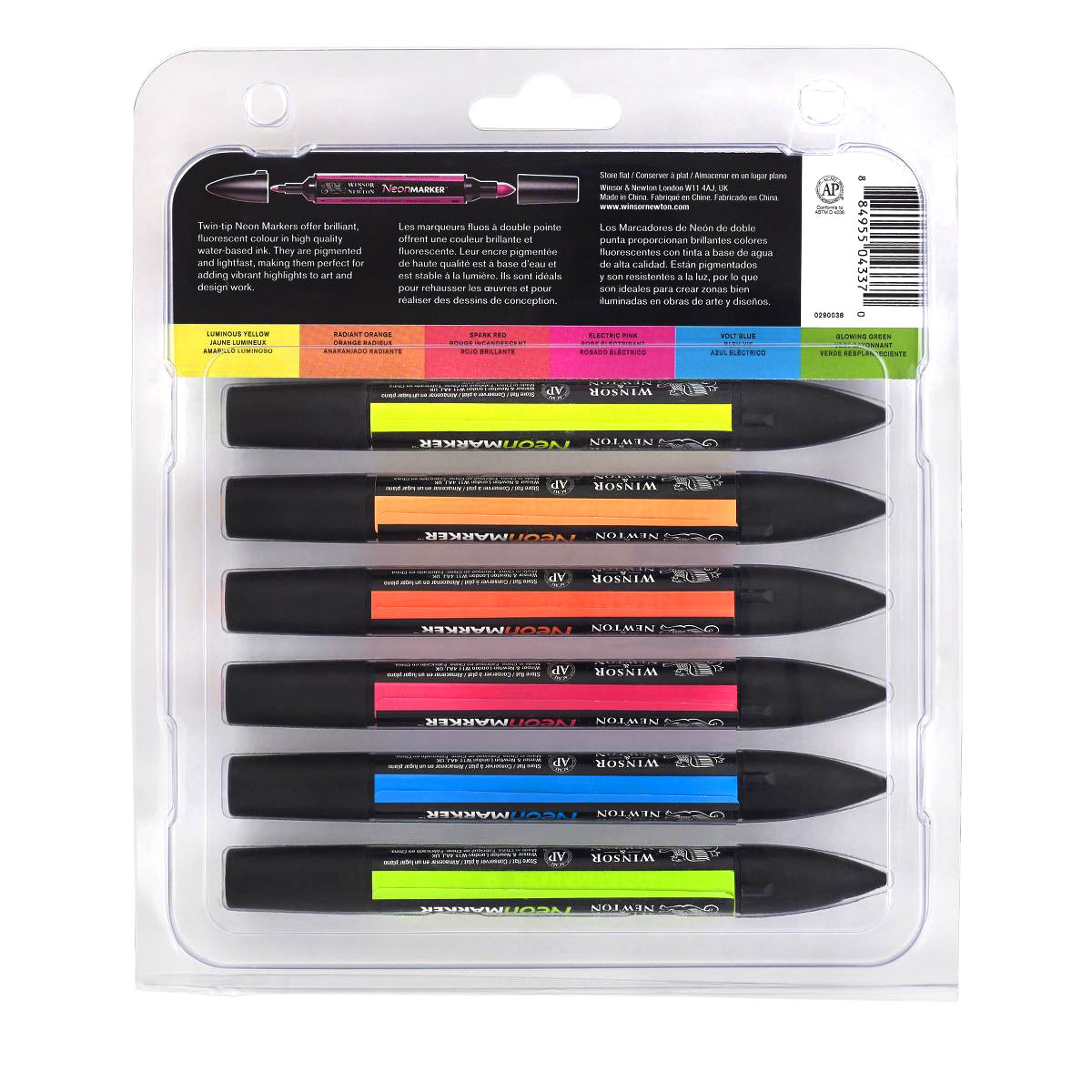 Набір маркерів Letraset "Neonmarker" 6 шт., 0290038 1