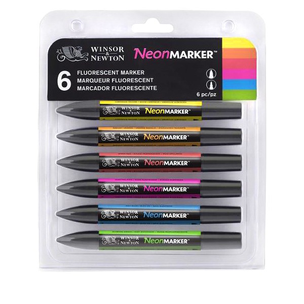 Набір маркерів Letraset "Neonmarker" 6 шт., 0290038