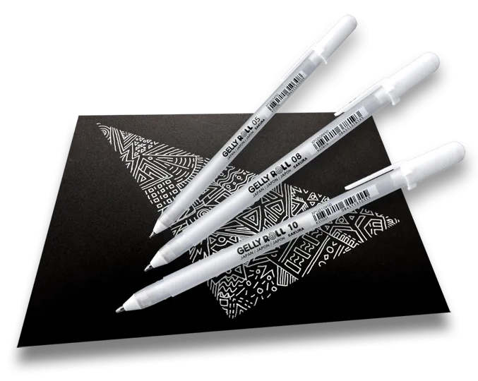 Ручка гелева Gelly Roll Basic, Біла 05 FINE, Sakura 1