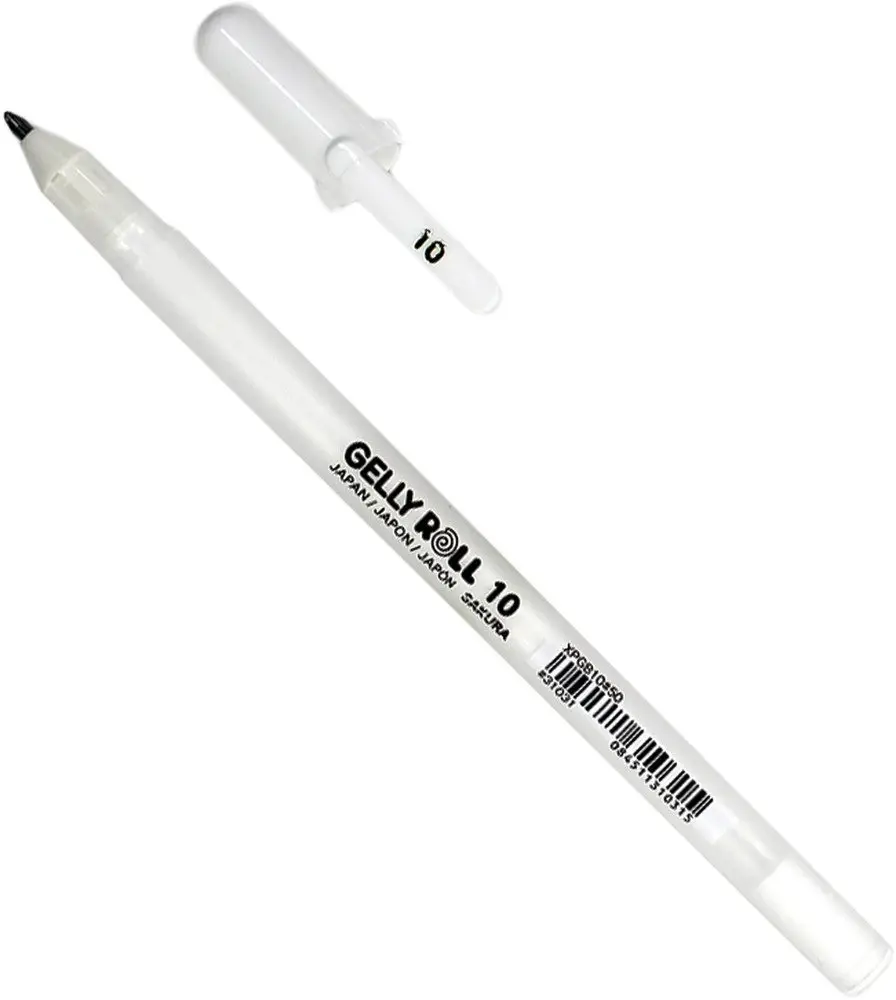Ручка гелева Gelly Roll Basic, Біла 10 BOLD, Sakura