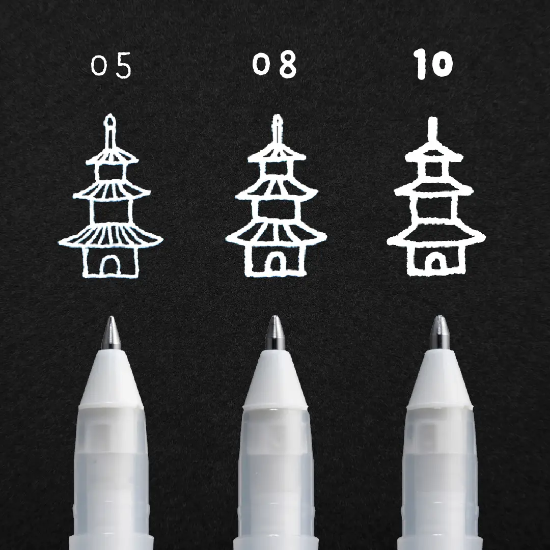 Ручка гелева Gelly Roll Basic, Біла 10 BOLD, Sakura 2