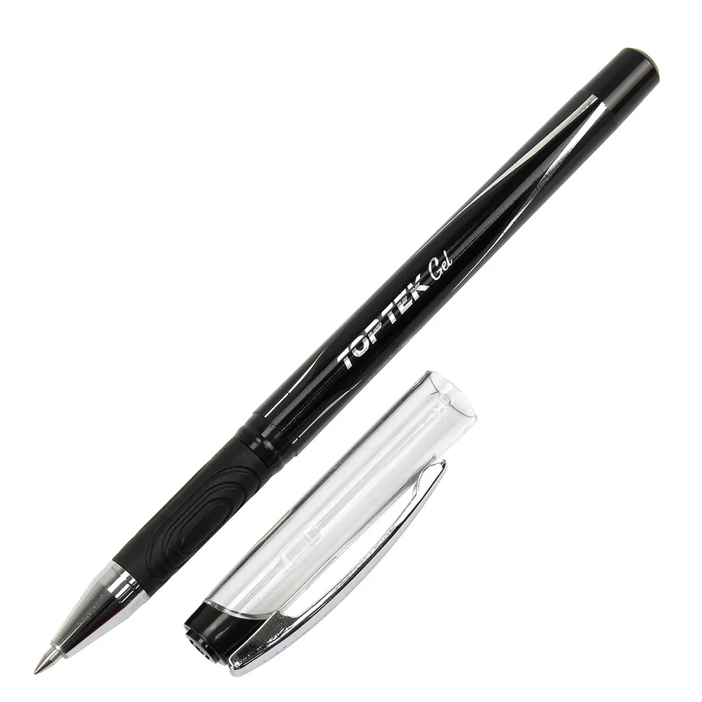 Ручка гелева Top Tek Gel, чорна, UX-133-01