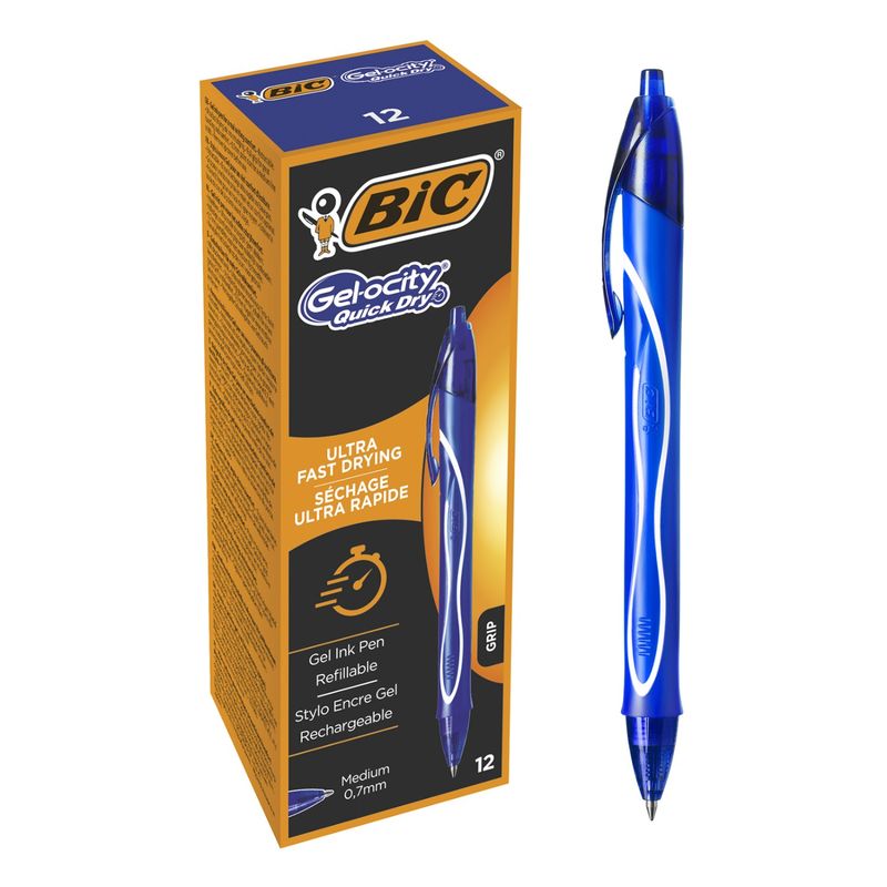 Ручка гелева Gelocity Quick Dry, синя, bc950442 BIC ***