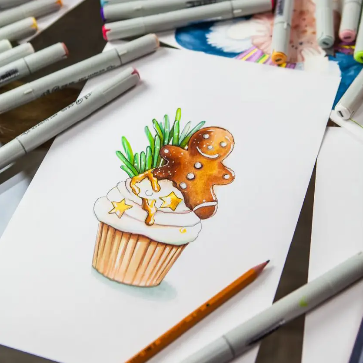 Маркер двосторонній Пастельний жовтий, Y204, 99IDEAS 1
