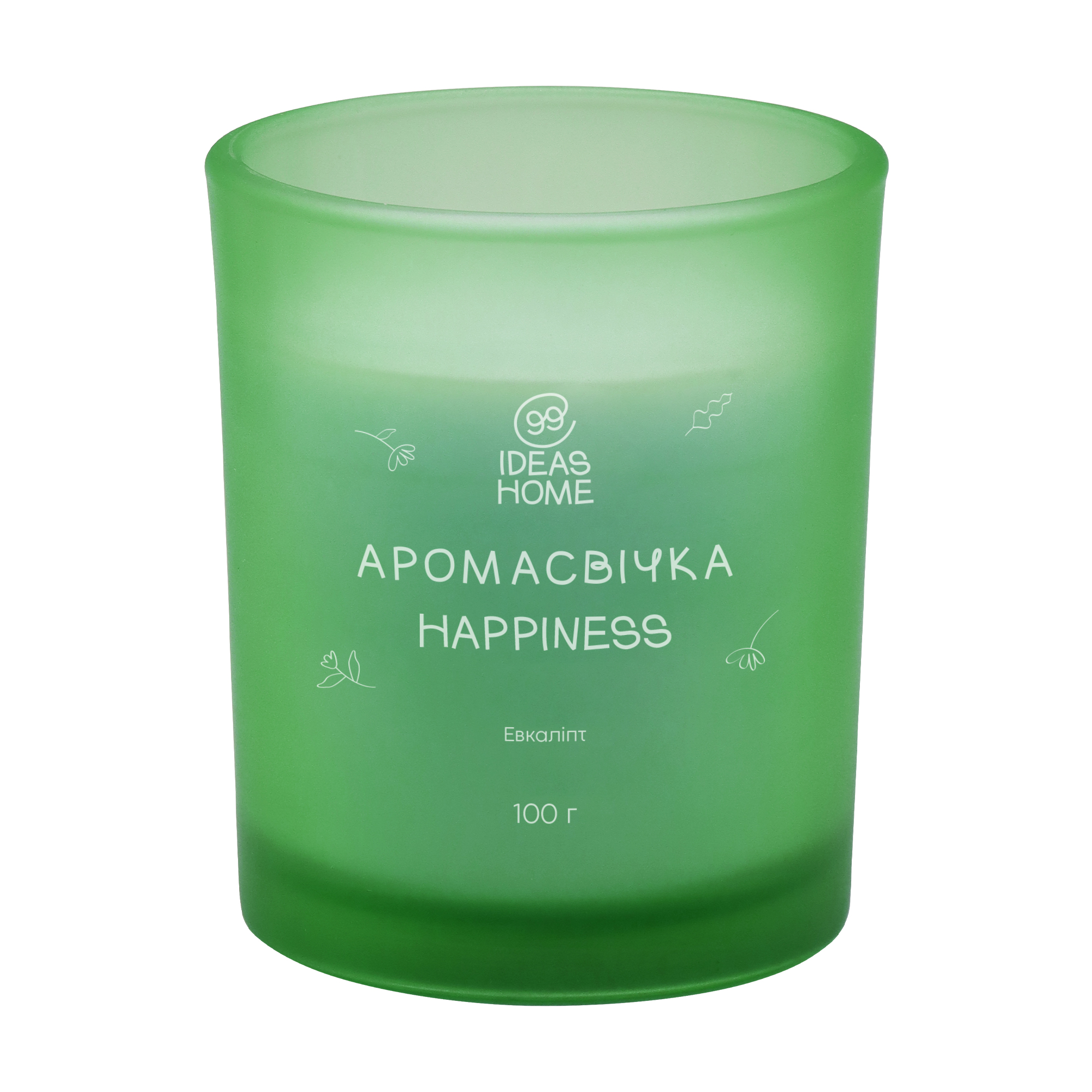 Аромасвічка 99IDEAS HAPPINES - Евкаліпт, 100 г 1