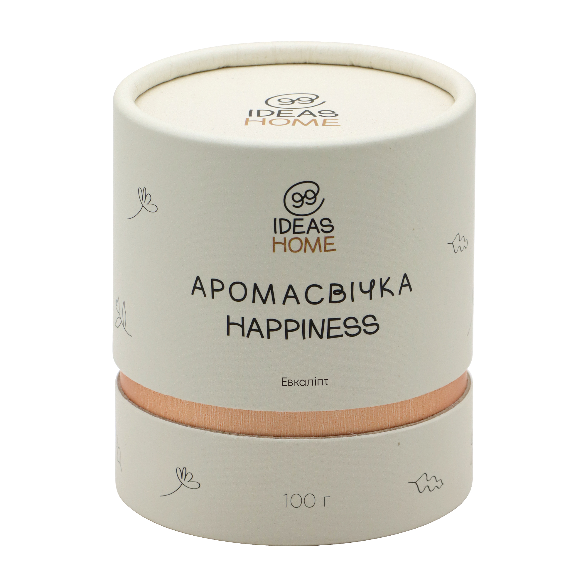 Аромасвічка 99IDEAS HAPPINES - Евкаліпт, 100 г 2