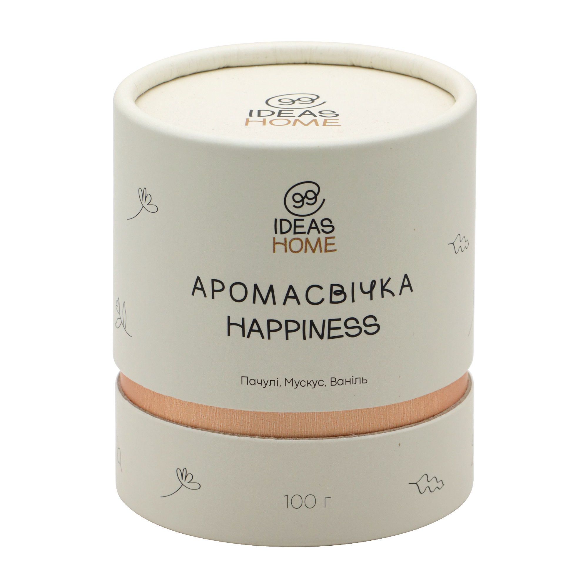 Аромасвічка 99IDEAS HAPPINES - Пачулі, Мускус, Ваніль, 100 г 2
