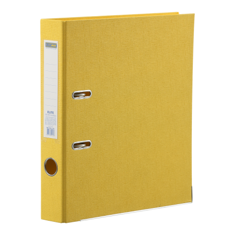 Папка-реєстратор А4 50 мм двосторонній, жовтий РР (збірний), BM.3002-08c