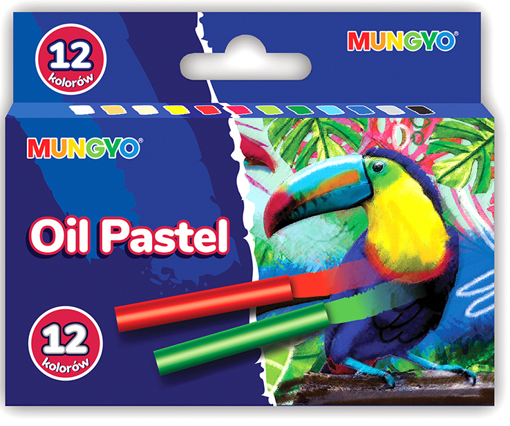 Пастель олійна mini 12 кол., MOPS-12, 94100640/TT7694 Mungyo