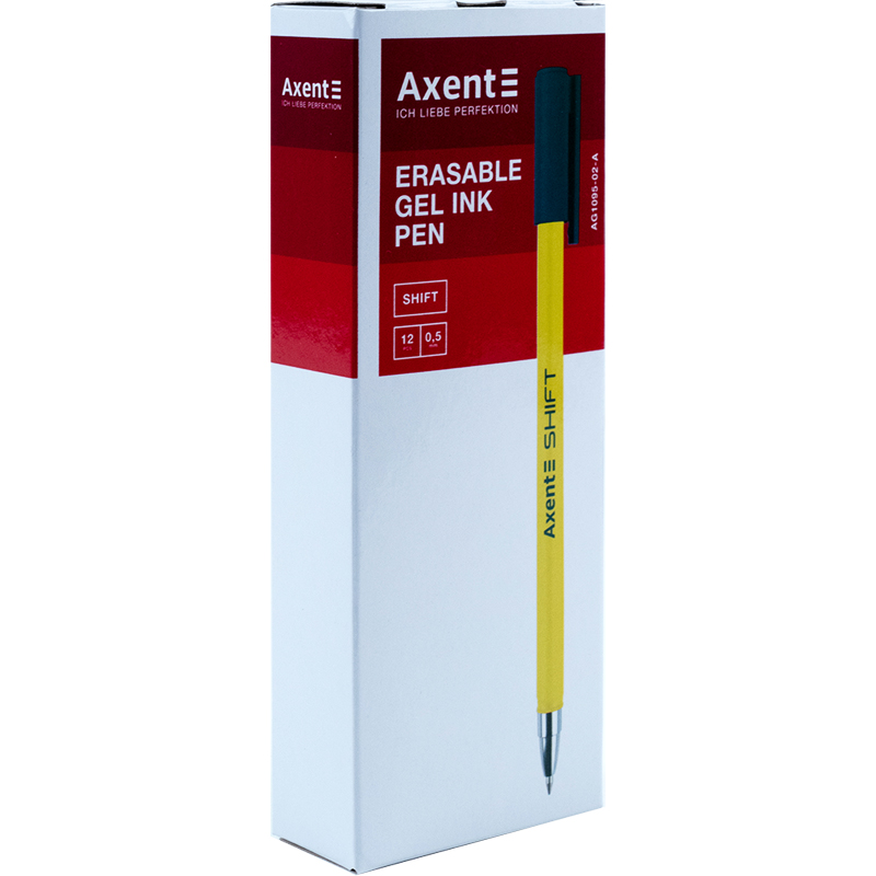 Ручка гелева Shift "пиши-стирай" синя,  Axent AG1095-02-A 2