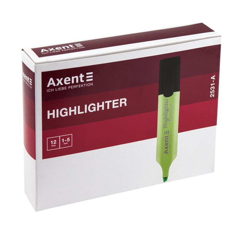 Маркер Highlighter 1-5 мм клиноподібний, зелений, 2531-04-A 1
