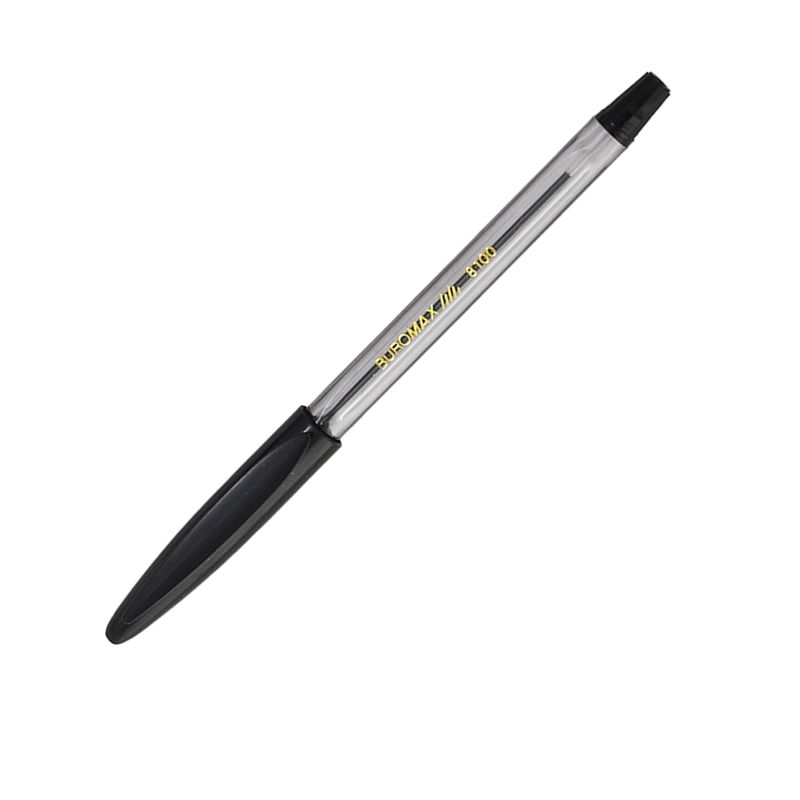 Ручка шариковая, грипп, черная ВМ 8100-02 1
