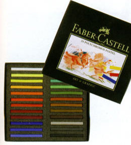 Пастель POLICHROMOS 24 кол. в картон. коробці, 128524 Faber-Castell***