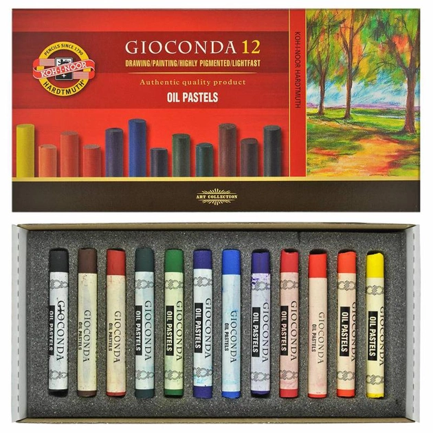 Мел-пастель масляная художественная GIOCONDA, 12 цвет. 8352012001KS 1