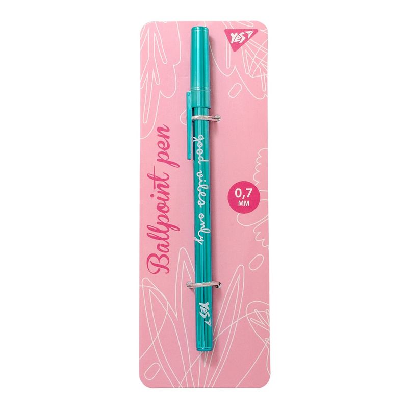 Ручка кулькова "Happy pen", бірюзова, 411939 Yes 2