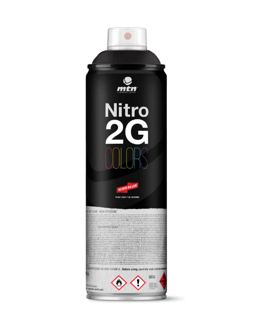 Аэрозольная краска матовая MTN 2G Colors RV-9011 500 мл Black, EX015A9011M