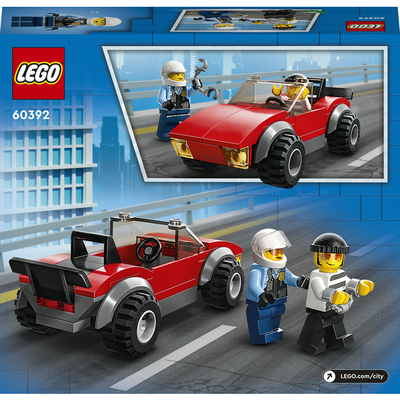 Конструктор Lego City "Преследование автомобиля на полицейском мотоцикле", 60392 1