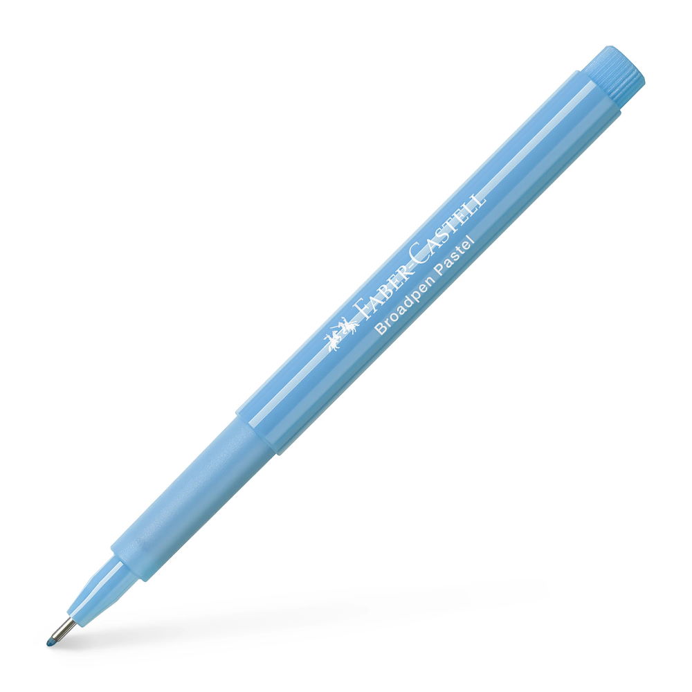 Ручка капілярна 0,8 мм Broadpen 1554 Pastel світло-синій, 155458 Faber-Castell 1