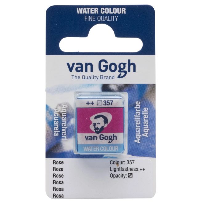 Фарба акварельна Van Gogh 357 Рожевий, кювета, Royal Talens