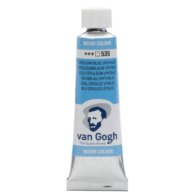 Краска акварельная Van Gogh 535 Церулеум голубой ФЦ мл Royal Talens